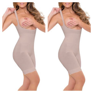 Nude Full Body Seamless Body Shaper with Straps (S&L)