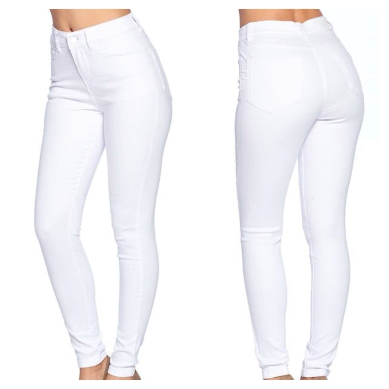 Level Up High Waisted White Jeans (1,3,5,9,11)